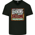 You're Looking at an Awesome Hunter Mens V-Neck Cotton T-Shirt Black