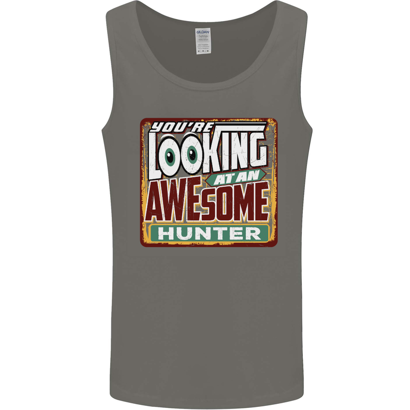 You're Looking at an Awesome Hunter Mens Vest Tank Top Charcoal