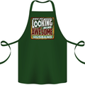 You're Looking at an Awesome Husband Cotton Apron 100% Organic Forest Green