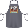 You're Looking at an Awesome Husband Cotton Apron 100% Organic Steel