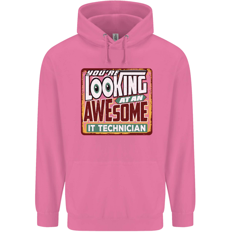 You're Looking at an Awesome IT Technician Mens 80% Cotton Hoodie Azelea