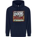 You're Looking at an Awesome IT Technician Mens 80% Cotton Hoodie Navy Blue