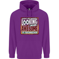 You're Looking at an Awesome IT Technician Mens 80% Cotton Hoodie Purple