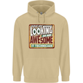 You're Looking at an Awesome IT Technician Mens 80% Cotton Hoodie Sand