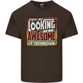 You're Looking at an Awesome IT Technician Mens Cotton T-Shirt Tee Top Dark Chocolate