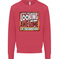 You're Looking at an Awesome IT Technician Mens Sweatshirt Jumper Heliconia