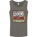 You're Looking at an Awesome IT Technician Mens Vest Tank Top Charcoal