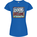 You're Looking at an Awesome IT Technician Womens Petite Cut T-Shirt Royal Blue