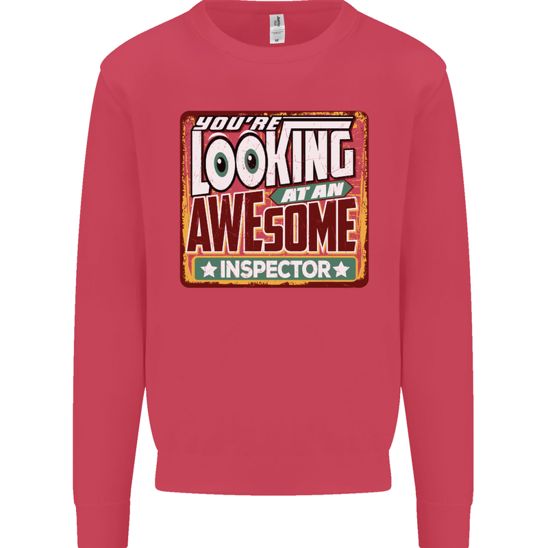 You're Looking at an Awesome Inspector Mens Sweatshirt Jumper Heliconia