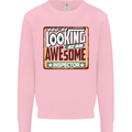 You're Looking at an Awesome Inspector Mens Sweatshirt Jumper Light Pink