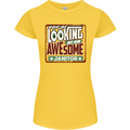 You're Looking at an Awesome Janitor Womens Petite Cut T-Shirt Yellow