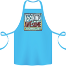 You're Looking at an Awesome Journalist Cotton Apron 100% Organic Turquoise