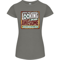 You're Looking at an Awesome Journalist Womens Petite Cut T-Shirt Charcoal