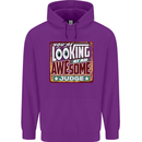 You're Looking at an Awesome Judge Mens 80% Cotton Hoodie Purple