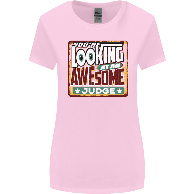 You're Looking at an Awesome Judge Womens Wider Cut T-Shirt Light Pink