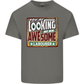 You're Looking at an Awesome Labourer Mens Cotton T-Shirt Tee Top Charcoal