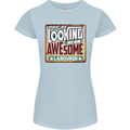 You're Looking at an Awesome Labourer Womens Petite Cut T-Shirt Light Blue