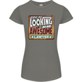 You're Looking at an Awesome Lawyer Womens Petite Cut T-Shirt Charcoal