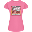 You're Looking at an Awesome Lecturer Womens Petite Cut T-Shirt Azalea