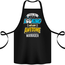 You're Looking at an Awesome Manager Cotton Apron 100% Organic Black