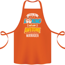 You're Looking at an Awesome Manager Cotton Apron 100% Organic Orange