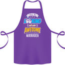You're Looking at an Awesome Manager Cotton Apron 100% Organic Purple