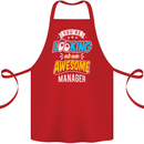 You're Looking at an Awesome Manager Cotton Apron 100% Organic Red