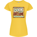 You're Looking at an Awesome Manager Womens Petite Cut T-Shirt Yellow