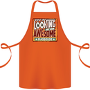 You're Looking at an Awesome Masseuse Cotton Apron 100% Organic Orange