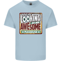 You're Looking at an Awesome Masseuse Mens Cotton T-Shirt Tee Top Light Blue