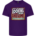 You're Looking at an Awesome Masseuse Mens Cotton T-Shirt Tee Top Purple