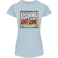 You're Looking at an Awesome Masseuse Womens Petite Cut T-Shirt Light Blue