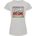You're Looking at an Awesome Masseuse Womens Petite Cut T-Shirt Sports Grey