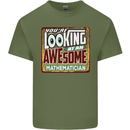 You're Looking at an Awesome Mathematician Mens Cotton T-Shirt Tee Top Military Green