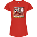 You're Looking at an Awesome Mathematician Womens Petite Cut T-Shirt Red