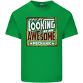 You're Looking at an Awesome Mechanic Mens Cotton T-Shirt Tee Top Irish Green