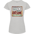 You're Looking at an Awesome Mechanic Womens Petite Cut T-Shirt Sports Grey