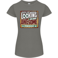 You're Looking at an Awesome Medic Womens Petite Cut T-Shirt Charcoal