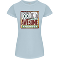 You're Looking at an Awesome Midwife Womens Petite Cut T-Shirt Light Blue