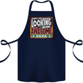 You're Looking at an Awesome Papa Cotton Apron 100% Organic Navy Blue