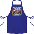 You're Looking at an Awesome Papa Cotton Apron 100% Organic Royal Blue