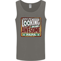 You're Looking at an Awesome Papa Mens Vest Tank Top Charcoal