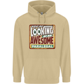 You're Looking at an Awesome Paralegal Mens 80% Cotton Hoodie Sand