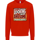 You're Looking at an Awesome Paralegal Mens Sweatshirt Jumper Bright Red