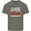 You're Looking at an Awesome Photographer Mens Cotton T-Shirt Tee Top Charcoal