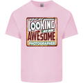 You're Looking at an Awesome Photographer Mens Cotton T-Shirt Tee Top Light Pink