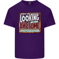 You're Looking at an Awesome Photographer Mens Cotton T-Shirt Tee Top Purple