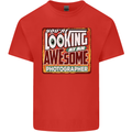You're Looking at an Awesome Photographer Mens Cotton T-Shirt Tee Top Red