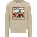 You're Looking at an Awesome Photographer Mens Sweatshirt Jumper Sand