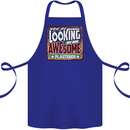 You're Looking at an Awesome Plasterer Cotton Apron 100% Organic Royal Blue